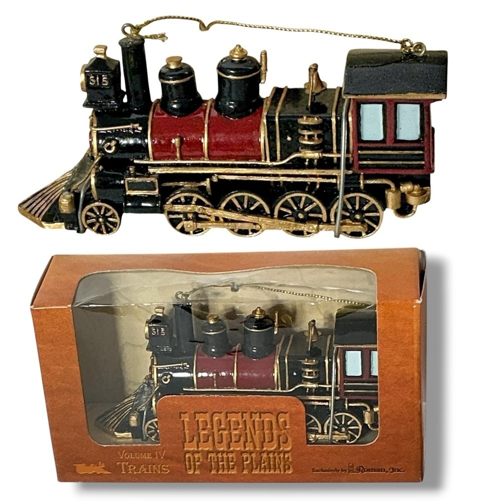 Vintage Train Locomotive 515 Wood Ornament Legend of The Plains Chapter IV 1991